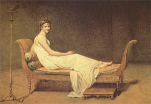 Jacques-Louis  David Madame Recamier (mk05) Norge oil painting art